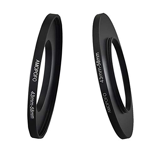 Image of 43mm Lens to 58mm Camera Filter Ring Compatible with for All Brands 43mm Lens and 58mm UV,ND,CPL Camera Filter Accessories