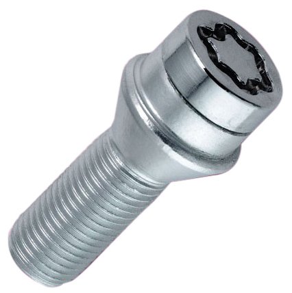 McGard 27208SU Standard - Tornillos antirrobo para rueda (base cónica, M14 x 1,50, longitud del vástago 50,0 mm, SW17)