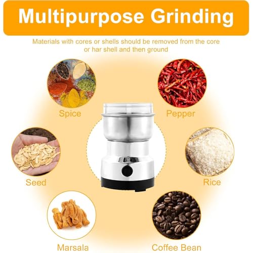 Moulin à café électrique 300ML et épices avec 4 lames en acier - 6