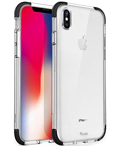 Mkeke Compatible with iPhone Xs Case,iPhone X Case,Clear Anti-Scratch Shock Absorption Cover Case for iPhone Xs/X (Crystal Clear)