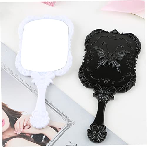 Ipetboom 2 espejos cuadrados para maquillaje compacto miniatura 2