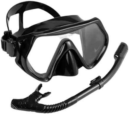 Mascara De Mergulho Ocúlos Natação Profissional Semi-seco Preto P...