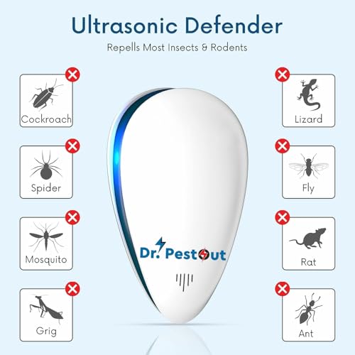 Image of 2025 Ultrasonic Electric Pest Repellent Machine to Repel Lizard,Rat,Cockroach,Mosquito,Home Pest &Rodent Repelling Aid for Reject Ants for Reject Insect Mosquito Killer Machine (PacKkkkk OffF-002)