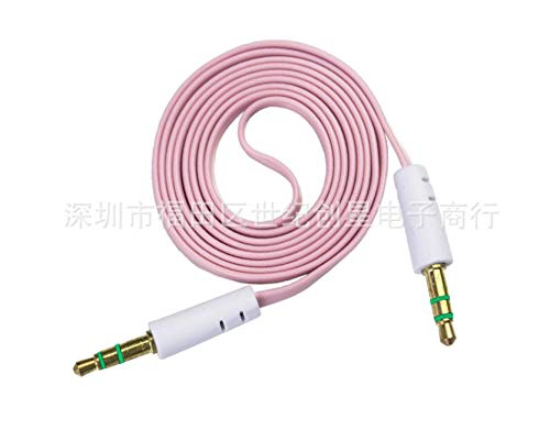 Davitu Cables, Adapters & Sockets - 1000pcs AUTO noodle Aux Stereo 3.5mm 1 m Car Male to M AUX AUXILIARY sound Stereo Audio Data Cable MP3 - (Color Name: Blue)