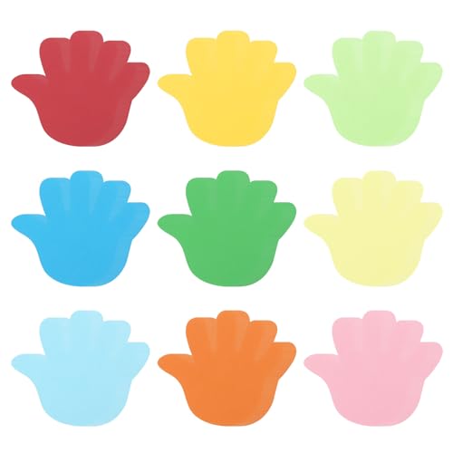 PATIKIL 180 Stück Papierausschnitte für Pinnwände handabdruckförmige Ausschnitte Papier Bulletin Cutouts Papier für Klassenzimmern Bastelprojekten und Partybedarf Bunt