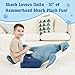 Zctghvy 37 inch Hammerhead Shark Stuffed Animal Giant Soft Plush Shark Toy Realistic Blue Ocean Animal Gift for Kids and Adults