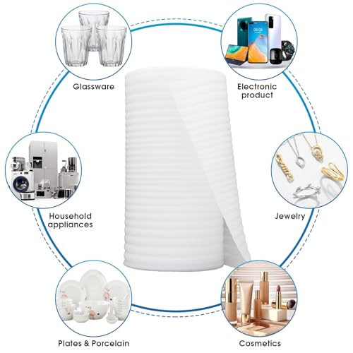 CHRI Verpackungsschaum Rolle 30cm x 10m Verpackungsmaterial Luftpolsterfolie Umzugsmaterial Schaumfolie für Umzug Geschirr Lagerung