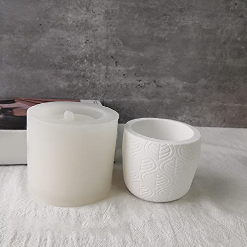 Moule en silicone feuilles et barils pour fabriquer vos pots de fleurs - 7