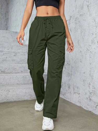 Image of LITZO Cotton Cargo Pants for Women || Womens Cargo Pant (L-110-113)