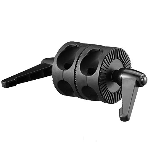 Supon Dual Head Grip Swivel Clamp Head Holder Bracket Compatible For Photography Studio Flash Reflector Boom #TOP5