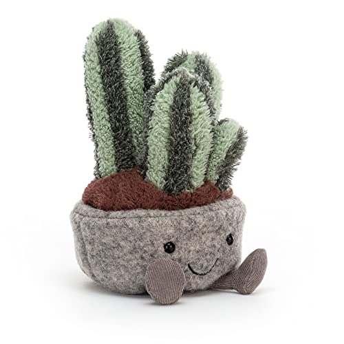 Jellycat Silly Succulent Columnar Cactus Stuffed Toy, 7 inches - Plant & Cactus Plush - Fun Décor & Gift
