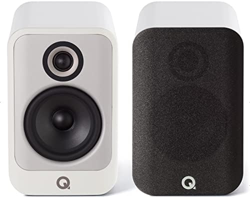 Q Acoustics Q Concept 30 Passive Bookshelf Speakers Pair Gloss White - 5" Mid/Bass Driver, Tweeter Driver 0.9" - Passive Speakers for Home Theater Audio Surround Sound System