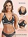 Rolral Jelly Buttery Soft Comfortable Bra for Women, Wireless Push Up Deep V Plunge Bra for Seamless Support and Lift Onyx Black