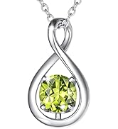 FANCIME Thornless Pulse Halskette - Sterling Silber Rose Anhänger Mit Geburtsstein