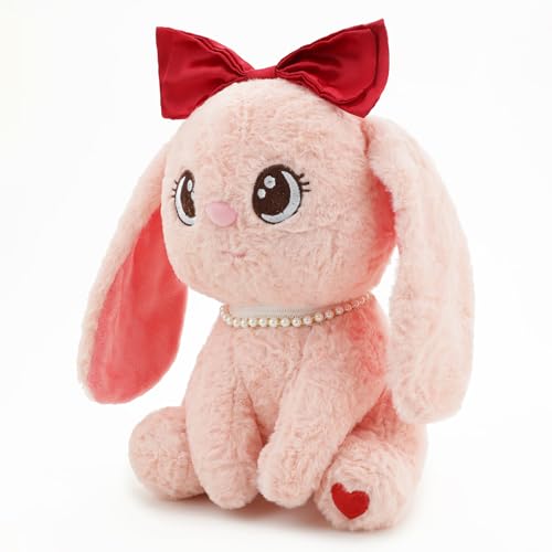 Image of Pink Bunny Rabbit Soft Toy 30CM | Cute Plush Stuffed Animal for Kids, Babies & Toddlers | Soft, Hug-Friendly, Lightweight & Washable Bunny Toy