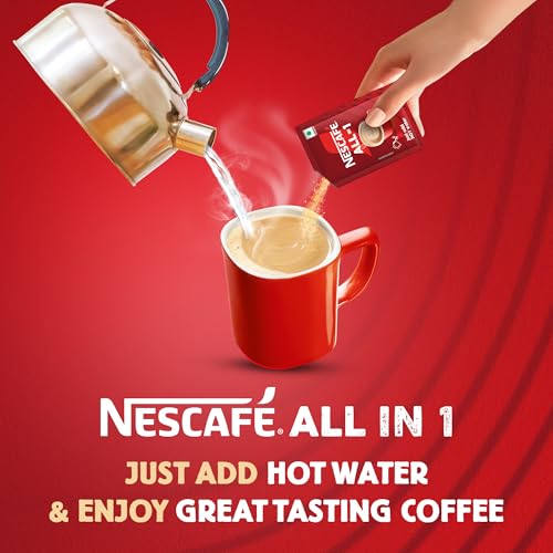 Image of Nescafe All in 1 | Instant Hot Coffee Premix - Just Add Hot Water | 160g (10 Sachets*16g) (Pack of 3)