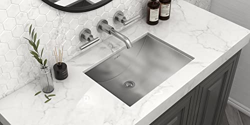 Ruvati 16 X 11 Inch Brushed Stainless Steel Rectangular Bathroom Sink Undermount - Rvh6107 #TOP5