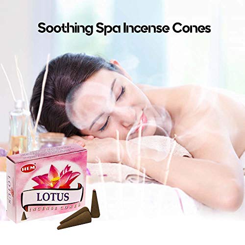 Lotus - Case Of 12 Boxes, 10 Cones Each - Hem Incense From India #TOP2