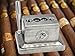 Personalized Stainless Steel Tabletop Quad Cigar Cutter, Military Style Precision Cutting Tool, Premium Smoking Accessory for Cigar Enthusiasts
