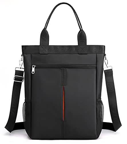 Men's Tote Bag Laptop A4 Shoulder Bag Nylon Large Capacity Messenger Bag Waterproof Crossbody Purse for Business Travel - Main Image