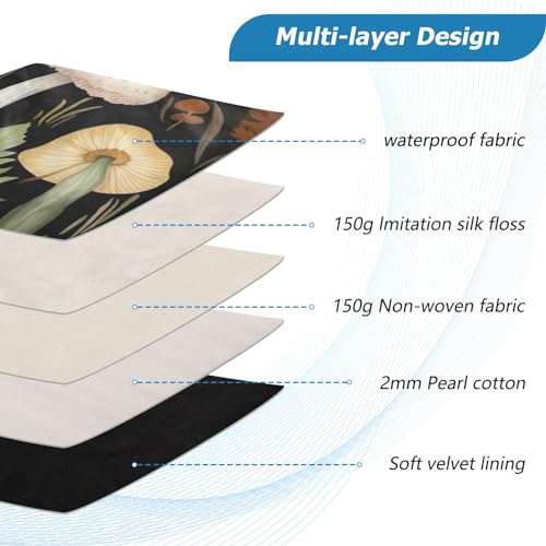 Funda para portátil 13-14 pulgadas con diseño de hongos miniatura 4