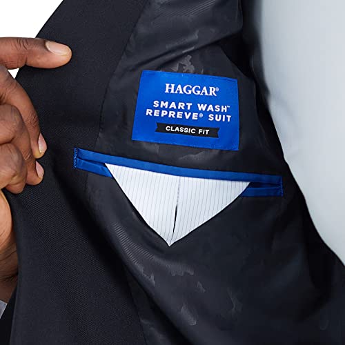 Haggar Men's Smart Wash Performance Classic Fit Big &Tall Suit Separates-Pants & Jackets4