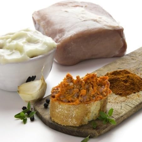Zurrapa de Lomo en Manteca Colorá de Embutidos Medina: Una Experiencia Culinaria Inigualable, Ideal para Untar en Tostadas y Descubrir el Sabor Tradicional en Cada Bocado. (PACK 3 PESO 500GR UNIDAD).