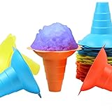 Paragon 12-Ounce SNO-Cone Flower Drip Tray Cups, Multicolor, 100-Cup Case
