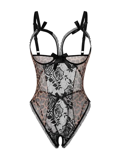 Image of Avidlove Women One Piece Lingerie Sexy Lace Babydoll Mini Bodysuit