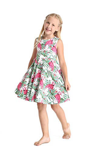 Image of Matchable Family Hawaiian Luau Men Women Girl Boy Clothes in Flamingo in Love
