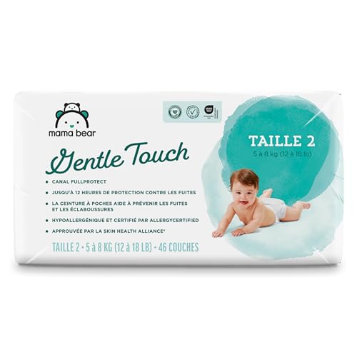 Amazon Brand - Mama Bear Gentle Touch Diapers, Size 2, 46 Count, Leak Protection, Wetness Indicator, Chlorine Free, Pocketed Waistband - image 9