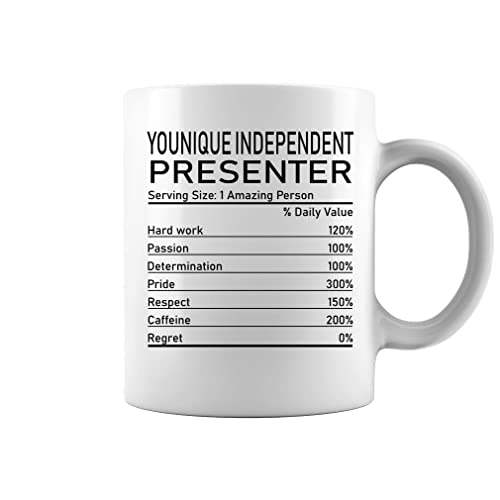 Younique Independent Presenter Nutrition Facts Mug - Two Sides Printed
