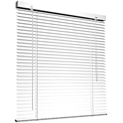 Persianas Laminas Ikea Victoria M. Persiana de Aluminio, Veneciana Fijación sin Taladrar, Incluye Clips de Sujeción Klemmfix, 150 x 175 cm, Blanco