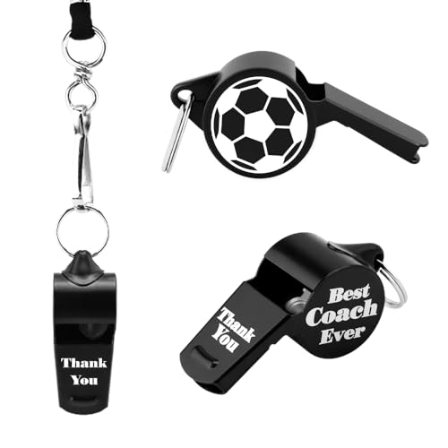 Silbato Deportivo para Entrenadores con Cordón Negro miniatura 1