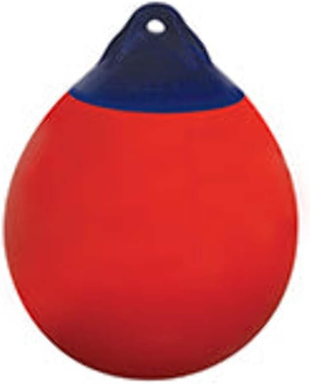 Ocean Buoy R Series, Round Fender for Boat, Red/Blue, White/Blue, Rock Solid ropehold with Reinforced Material, Seamless Construction, UV Resistance