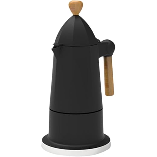 UJEAVETTE Italian Moka Pot 6 Cups Octagonal Espresso Maker f