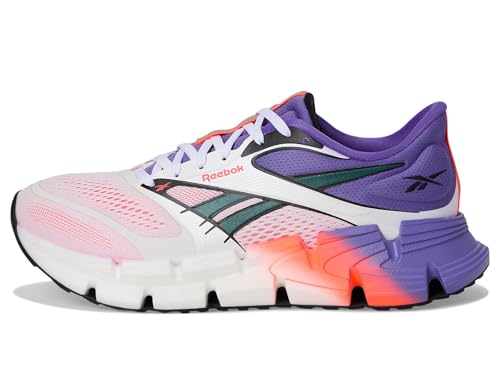 Reebok Men's Floatzig 2 White/Royal Purple/Flash Orange 10 Medium