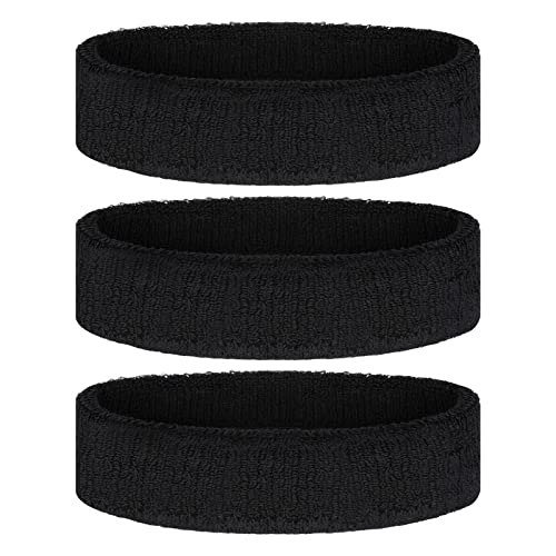 Flintronic Cinta Pelo Deporte 3 Pcs, Deportes Diadema, Elástica Cinta De Pelo Deportiva, Sudor Absorbente de Humedad Banda, Banda de Pelo, Cinta para Pelo, Cinta Sudor Cabeza para Correr, Yoga