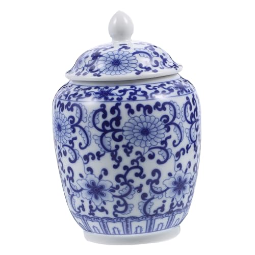 EPIGEIST Tarro Cerámico con Tapa Sellada para Almacenamiento Multifunción de Té y Alimentos Secos Diseño Retro para Decoración de Cocina Bote Hermético Humedad para Granos y Secos