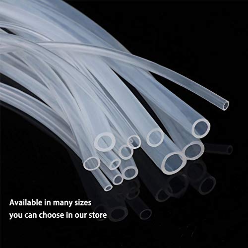 Hooshing Silicone Tubing 0.5Mm Id X 2Mm Od 10Ft Food Grade Flexible Pure Silicone Rubber Plastic Tube Hose For Water Pipe Home Brewing Winemaking Pump Transfer #TOP5