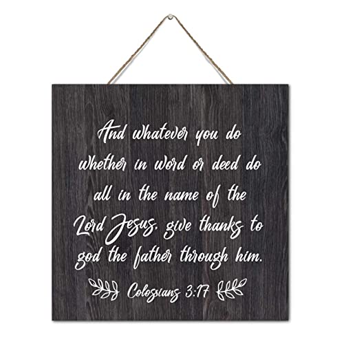Plaque décorative en bois rustique Jésus pour garde-manger de 30,5 cm - 2