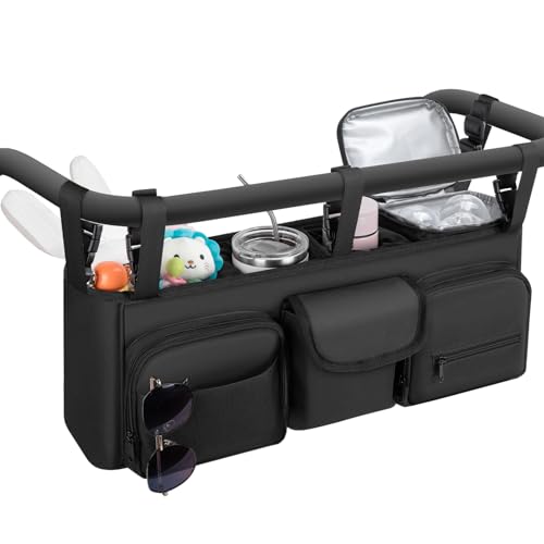 Double Stroller Organizer with Cup Holder