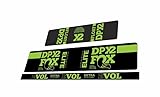 Rear Shock Replacement Decal Sticker Compatibale for Fox Float DPX2 Performance Elite Series Green (Glossy)
