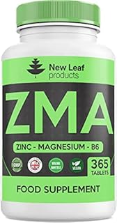 ZMA Supplements for Men & Women - 365 Tablets - High Strength Muscle Sleep Aid & Muscle Recovery - ZMA Supplement Zinc Magnesium and Vitamin B6 (6 Months Supply) Sleeping Aid Tablets Vegan & UK-Made