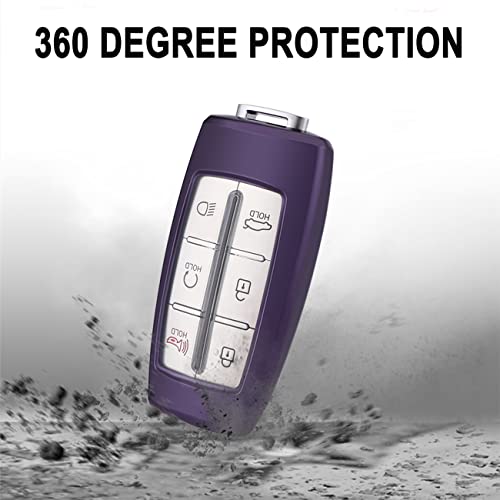 Funda llave Hyundai Genesis G80 Gv80 6 botones protector smart key 3