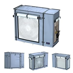 NGB Mini Split Cover for Air Conditioner Outdoor Unit,32.3″L x 13.7″W x 24″H for Ductless Air Conditioning Protected Operation Universal for Mini Split Condenser HVAC Units All Seasons.