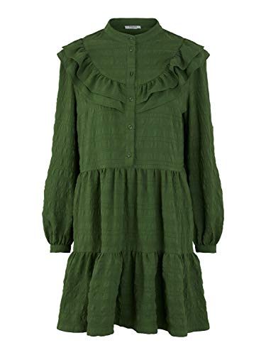 Preisvergleich Produktbild PIECES Damen PCJULIETTA LS Dress D2D Kleid, Garden Green, M