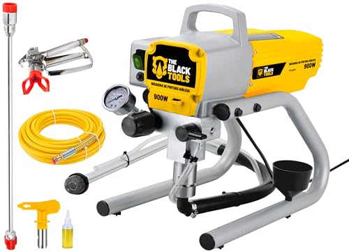 Máquina de Pintura Airless The Black Tools TMA900 – 900W 3.300 PSI Profissional 110V/220V com Mangueira 10m e Pistola (220V)