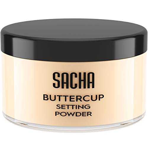 Sacha Buttercup Light Setting Powder. Camera Ready. No White Cast Or Ashy Flashback. Blurs Fine Lines, Pores & Wrinkles. Controls Oil & Shine. For Light Skin Tones, 1.75 Oz. #TOP28