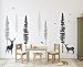TIMBER ARTBOX Woodland Nursery Decor – Dreamy Forest Theme Pine Tree Wall Decals with Animals, Deers & Owl – Cute Baby Boy Girl Kids Wall Stickers for Playroom, Bedroom, Classroom & Daycare